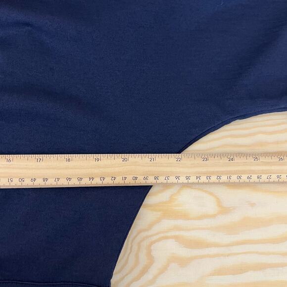 Wool& Wooland Navy Blue Amalya V Neck Button Front Dress Pockets Size XL - Picture 10 of 12